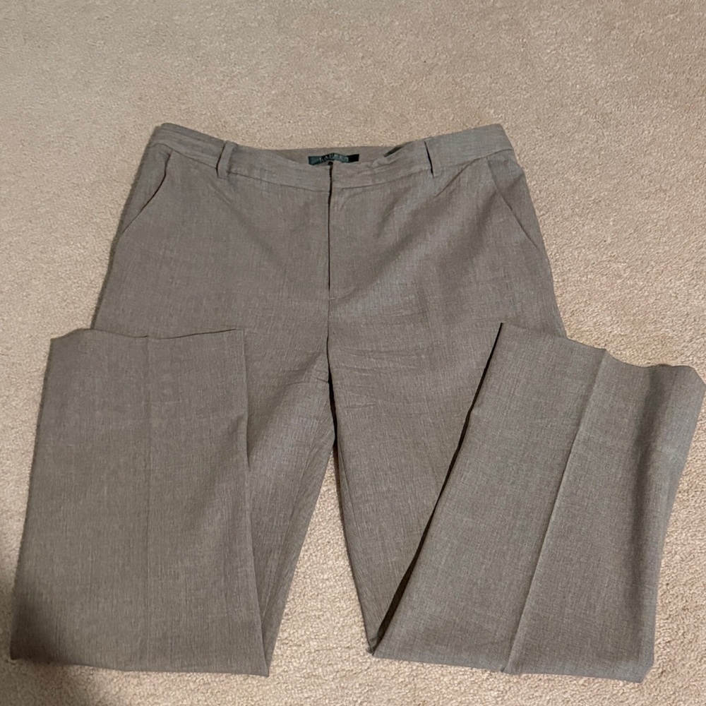 Lauren Ralph Lauren Gray Straight Leg Pants - Picture 2 of 7